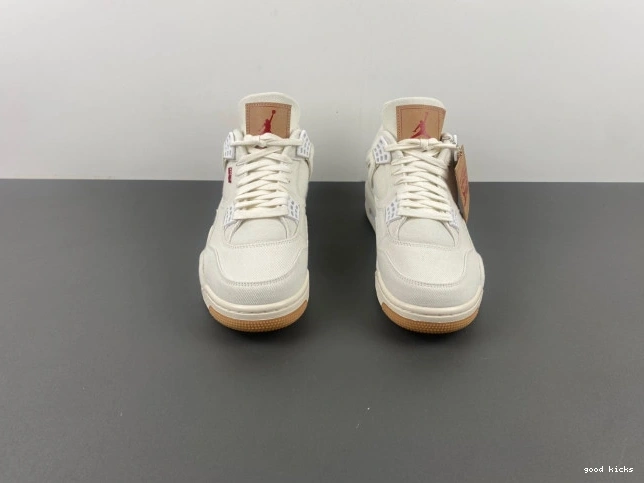 Rep x Levi's Air 'White' 4 Jordan AO2571-100 0820